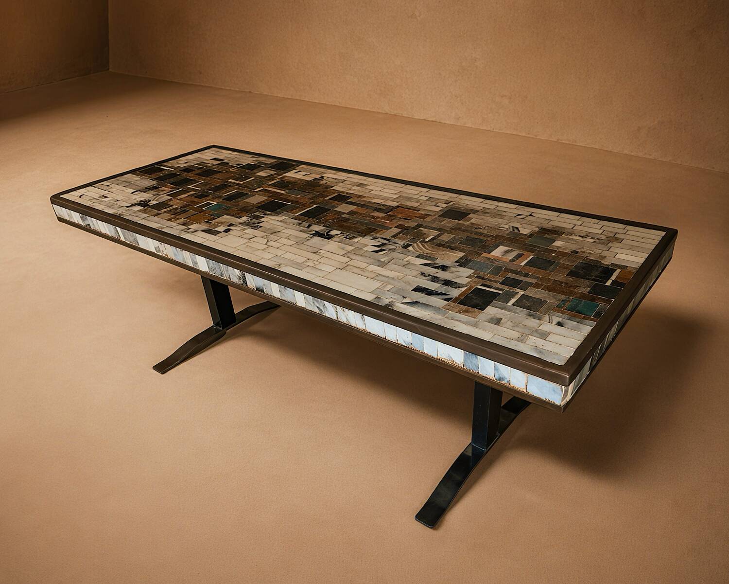 Coffee table marbre mid-century