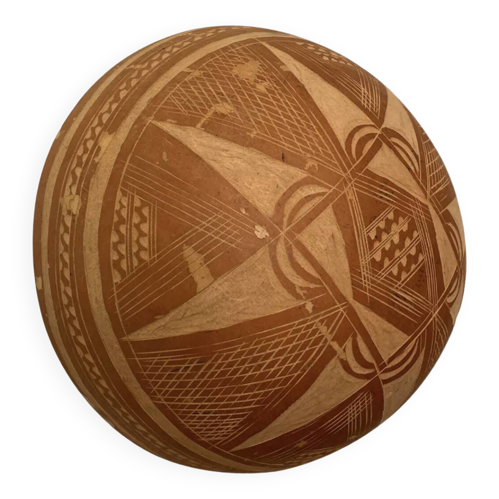 Empty ethnic Tuareg calabash pocket