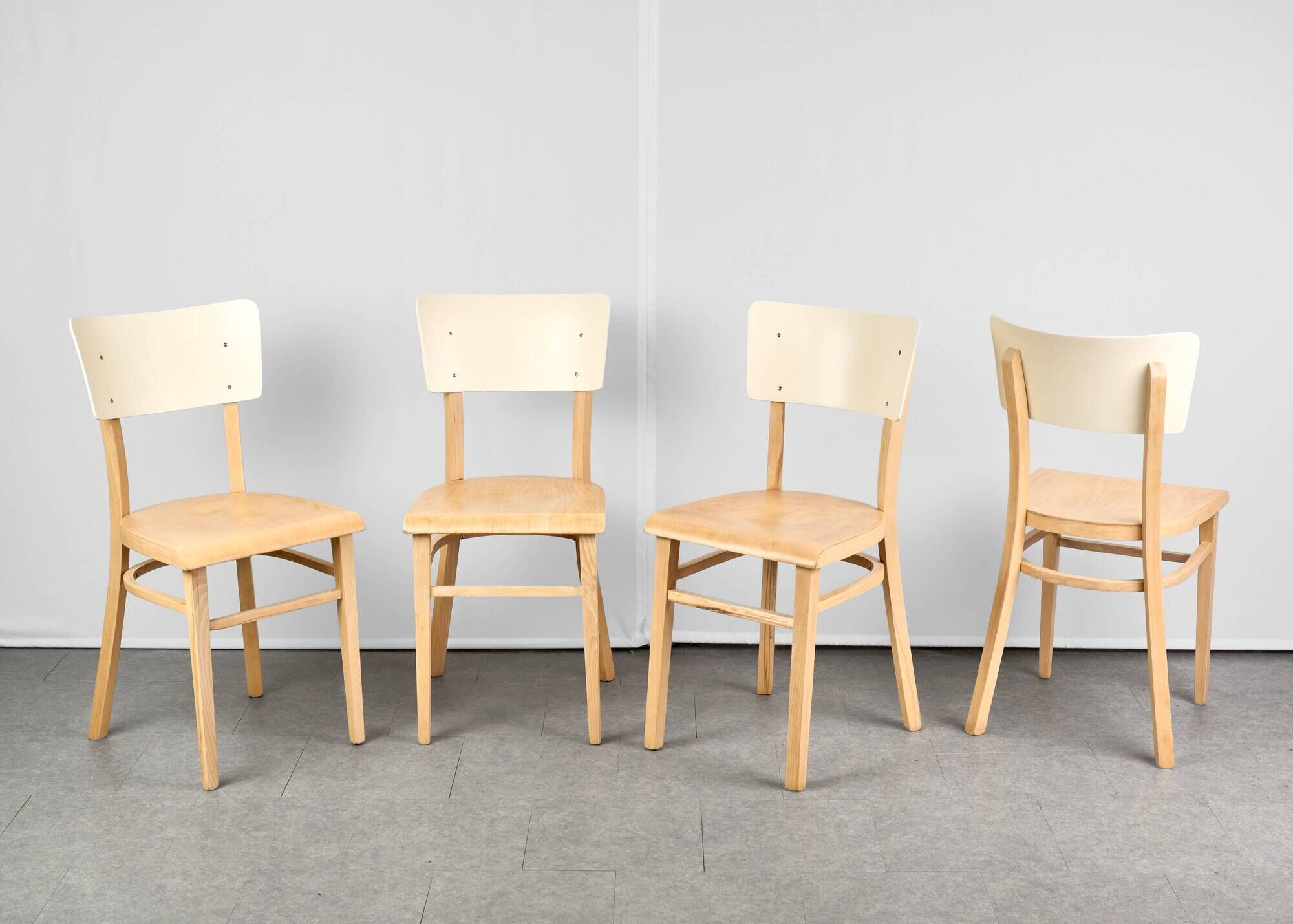 Set of 4 Dining Chairs, by TON, 1960s, Czechoslovakia