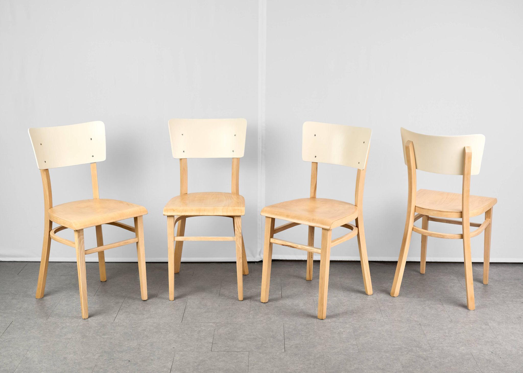 Set of 4 Dining Chairs, by TON, 1960s, Czechoslovakia