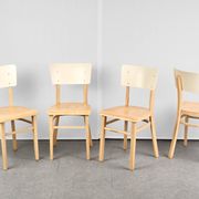 Set of 4 Dining Chairs, by TON, 1960s, Czechoslovakia