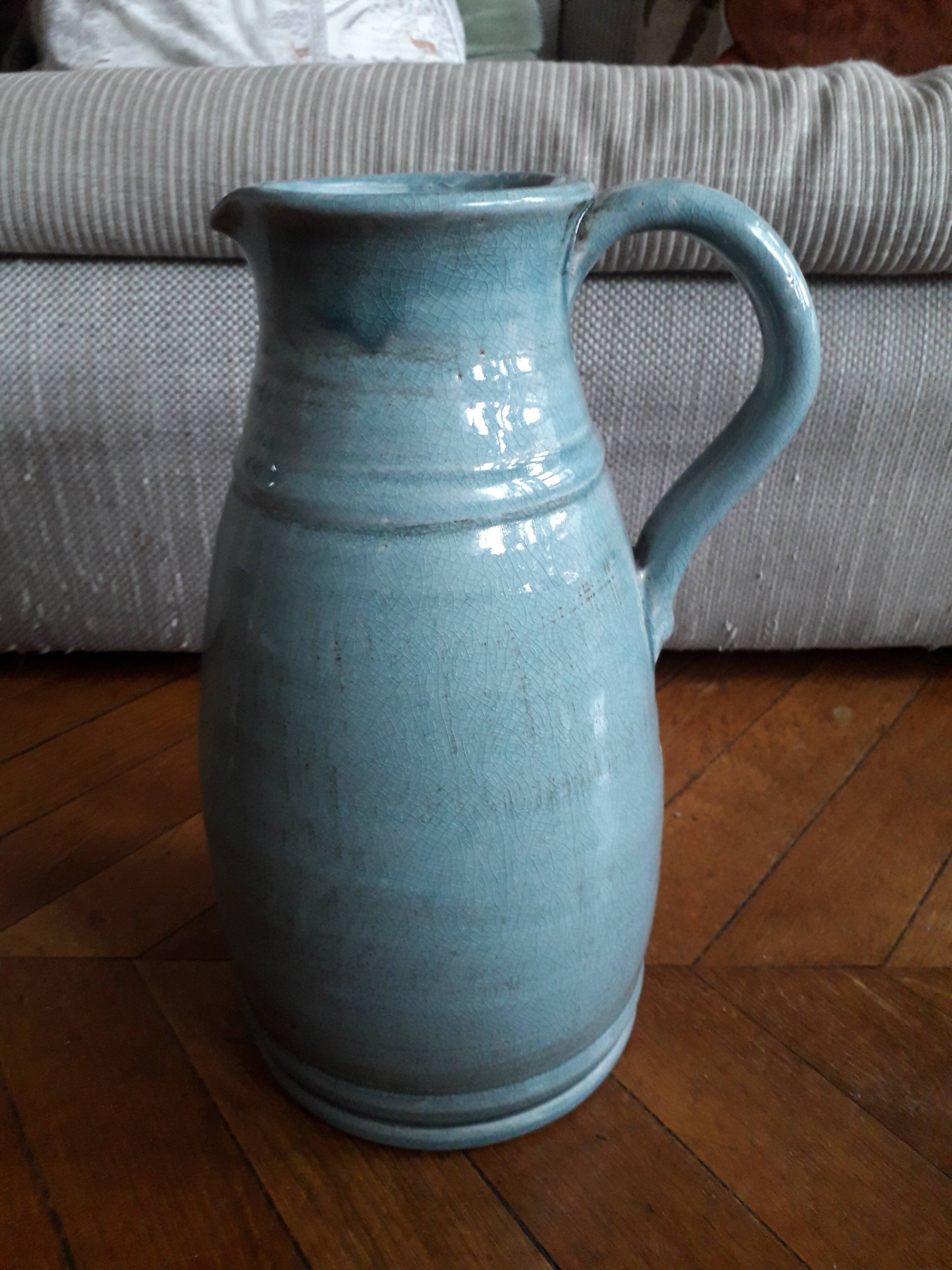 Large ceramic vase in the shape of a jug