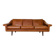 Aage Christiansen vintage Danish mid-century 3 person cognac "Matador" sofa