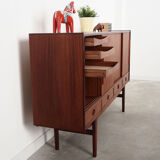 Teak highboard, Danish design, 1960s, production: Denmark