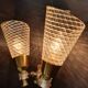 Pair of double light wall sconces from the 1960s.