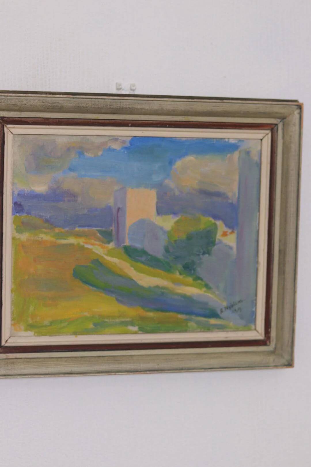 Original Swedish Oil on Canvas – “Summer Landscape” by A. Nyblom