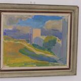 Original Swedish Oil on Canvas – “Summer Landscape” by A. Nyblom
