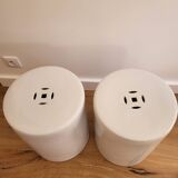 2 tables d'appoint en céramique, AMPM
