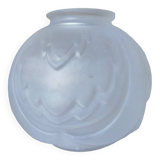 Art deco vase in molded pressed glass
