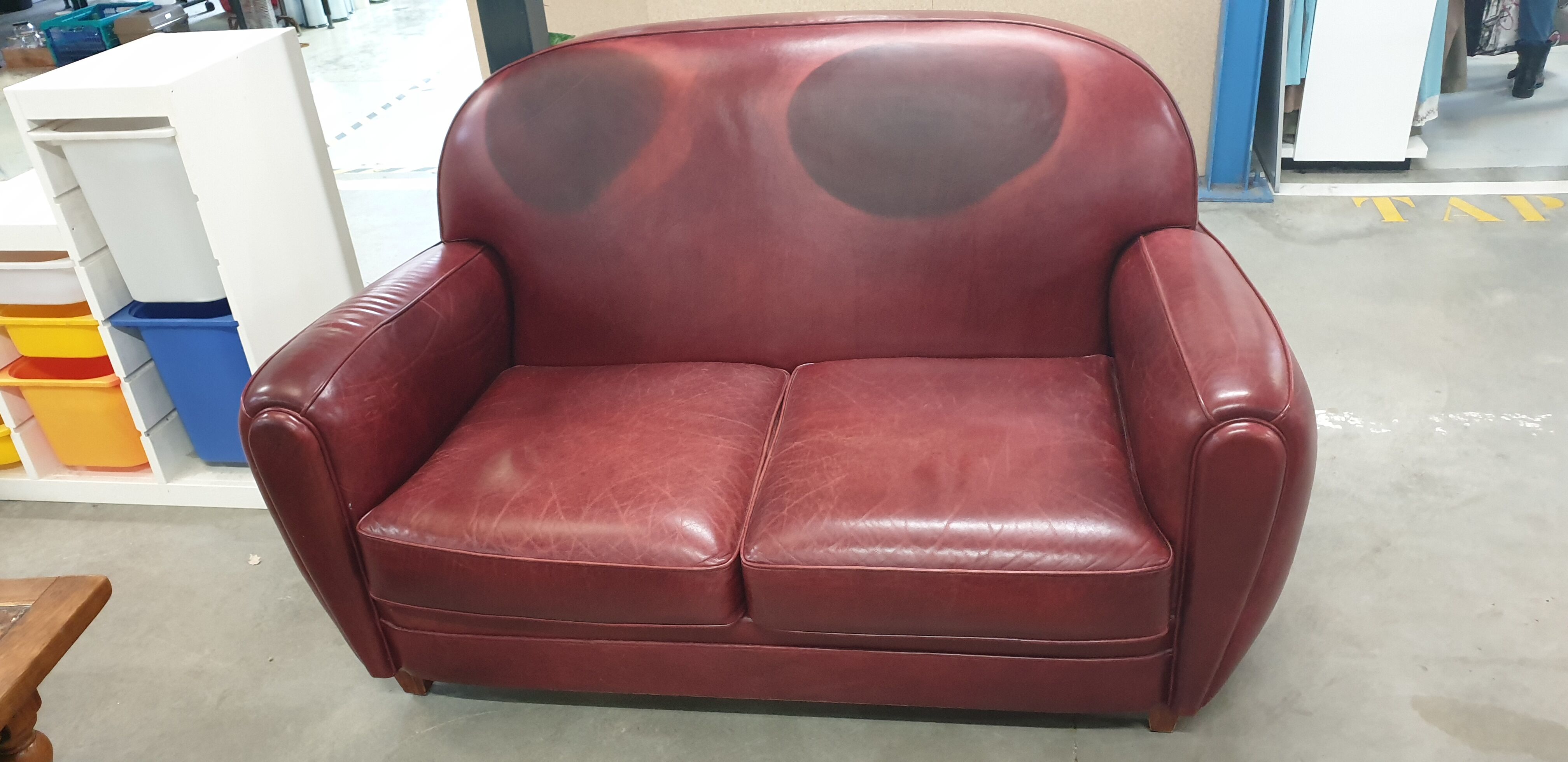 2-seater sofa Premium art deco leather