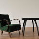 Fauteuils halabala H-227 restauré, UP Závody, 1940