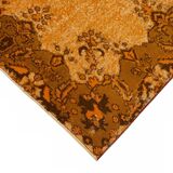 Overdyed Wool Vintage Handmade Carved Rug 168 cm x 282 cm