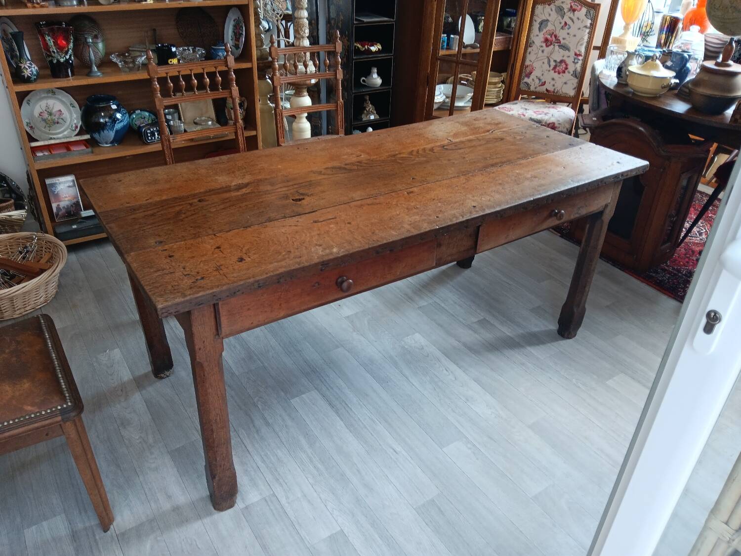 Antique French farmhouse table
