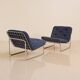Pair of blue "666" armchairs by Kho Liang for Artifort 70's