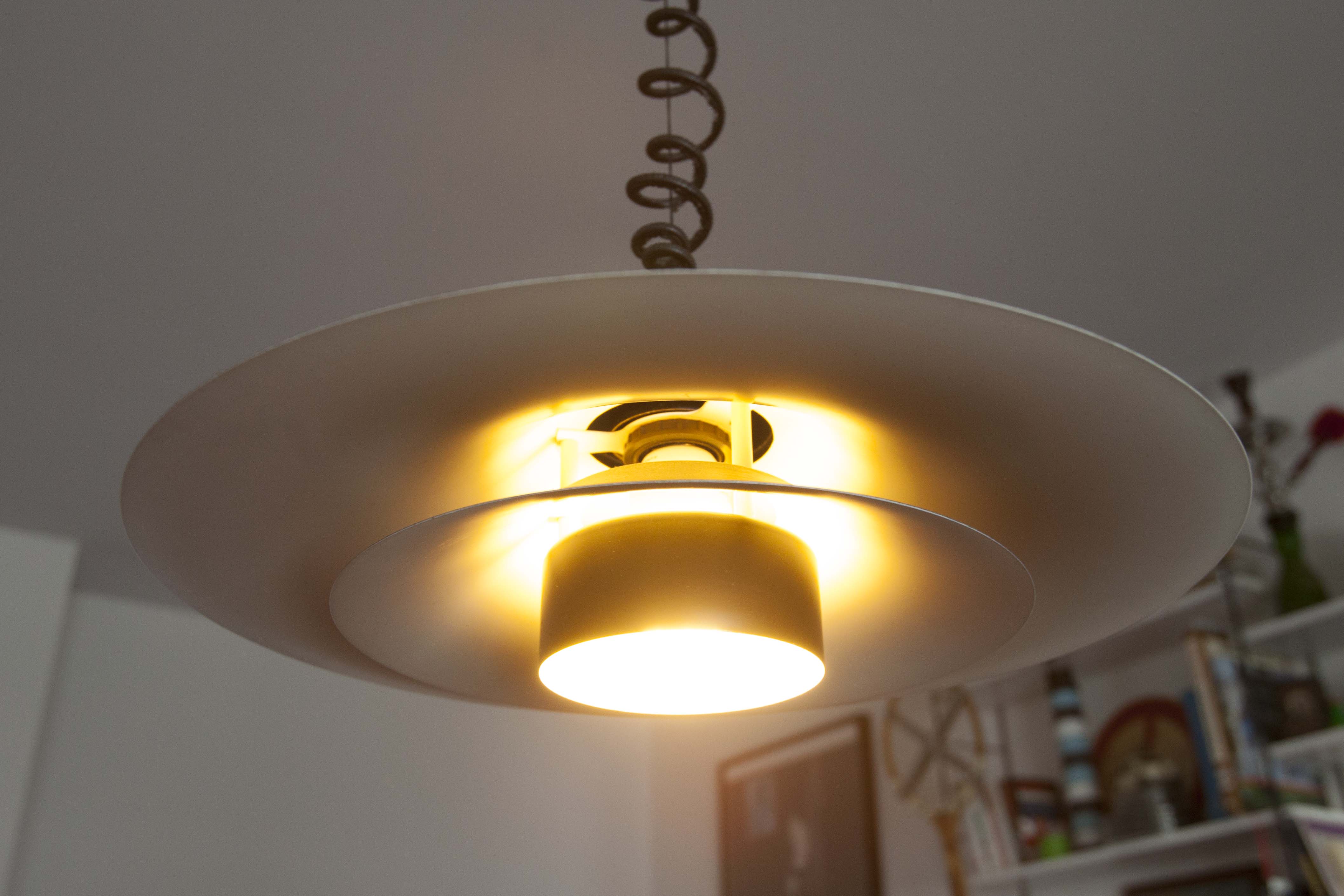 Suspension Danish 1960 black and white