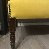 1 old sofa/bench and 1 armchair