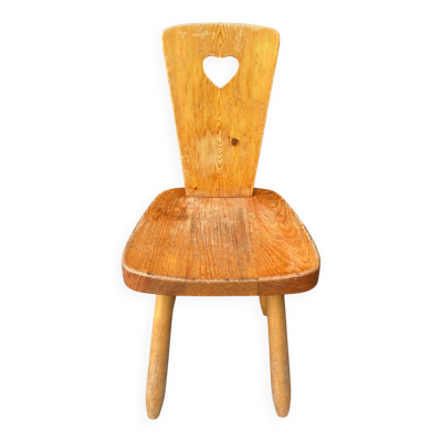 Chaise a haut dossier par Christian DURUPT pour la station de Meribel 1960