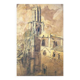 Table study wash Aix attr. Ed. Pannetier (1884-1965) architecture