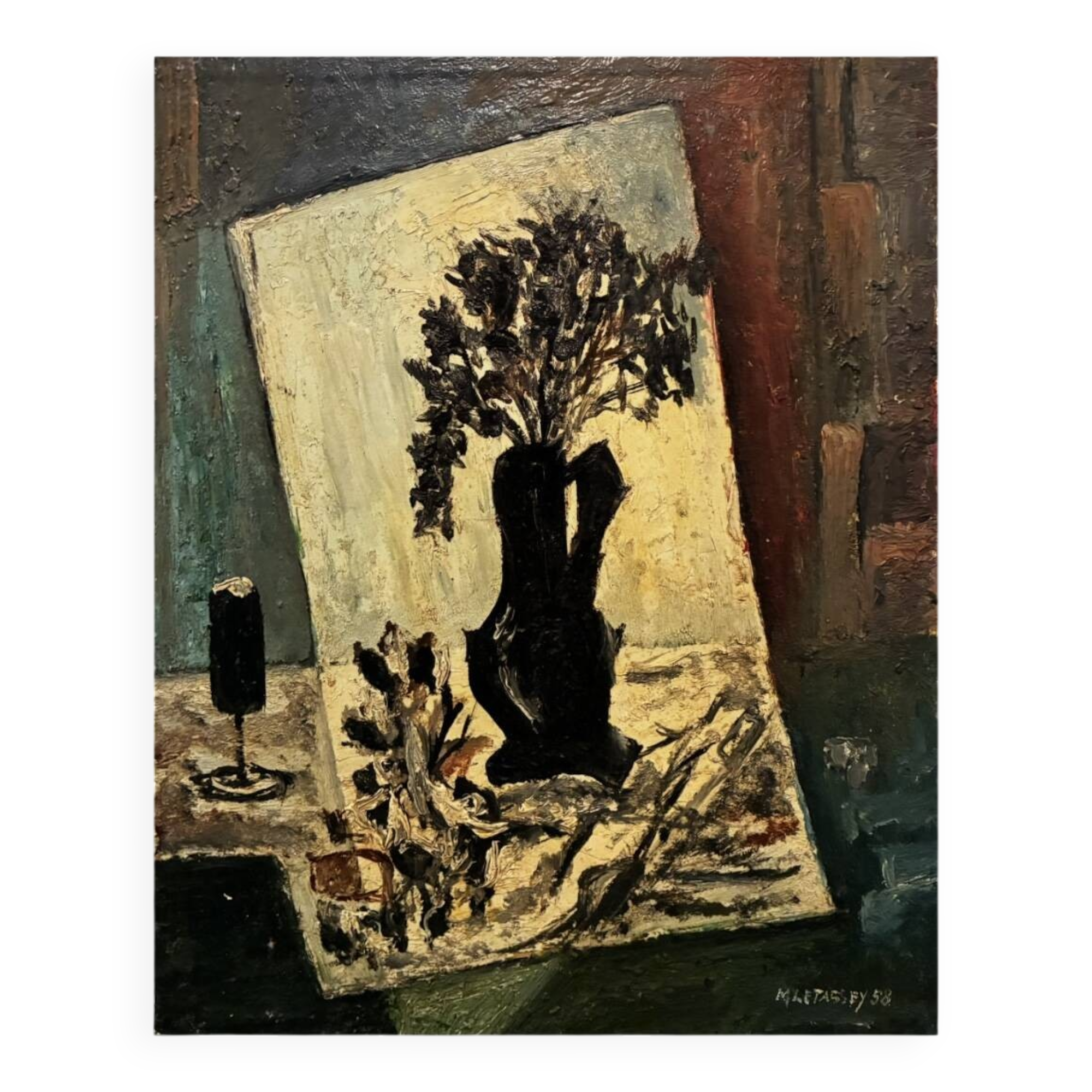 Double-sided composition Marcel Letassey 1958