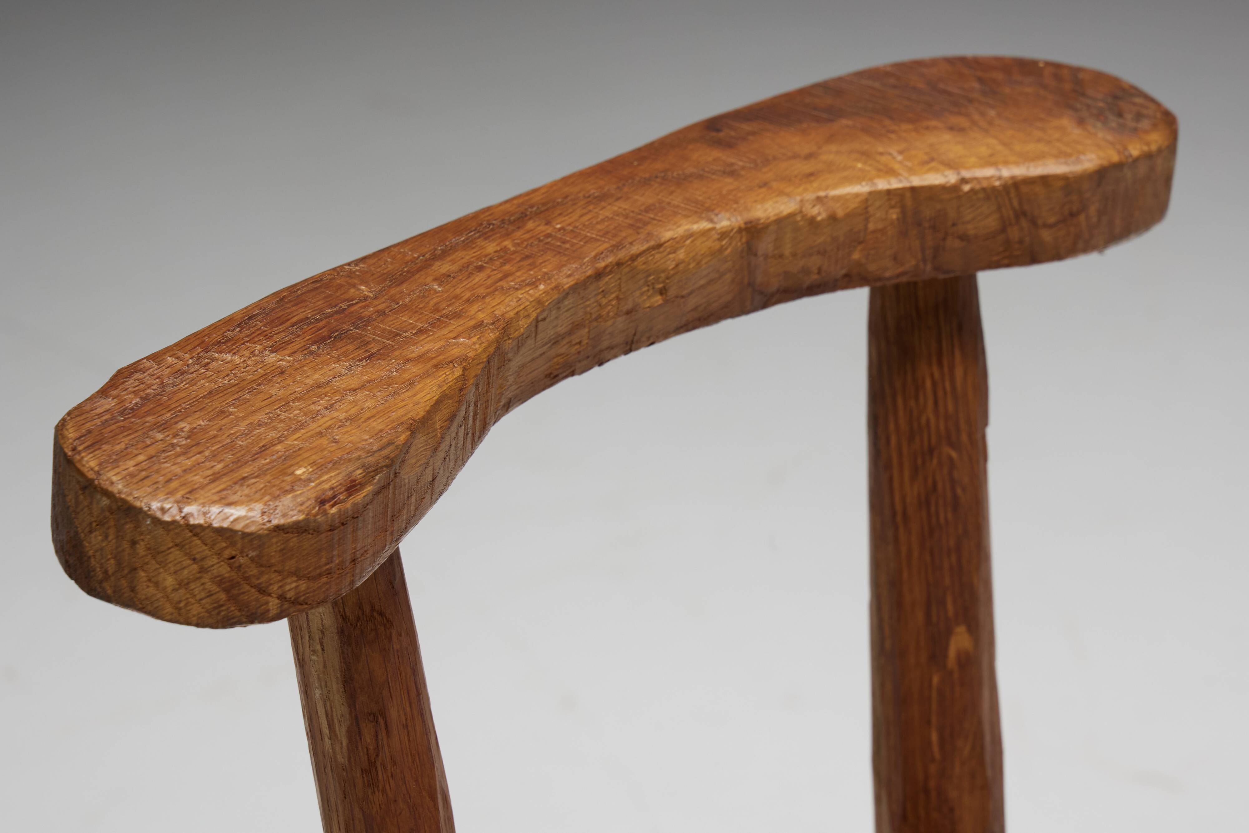 Folk Art Wabi Sabi Chair, France, 19th Century