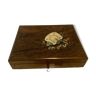 Painting box in rosewood and brass marquetry engraved xiX century