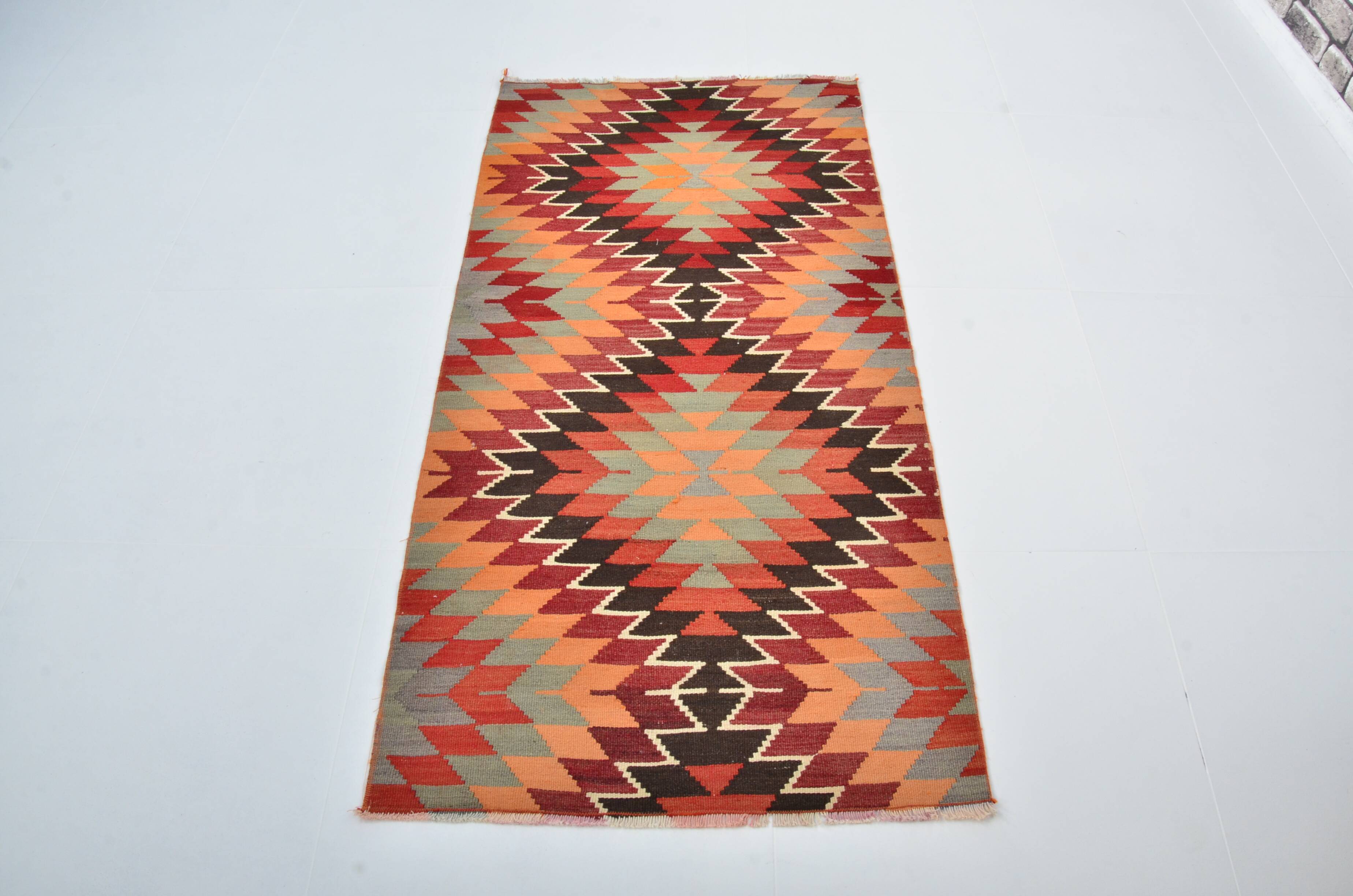 Decorative Oushak Vintage Kilim Rug sku 3409