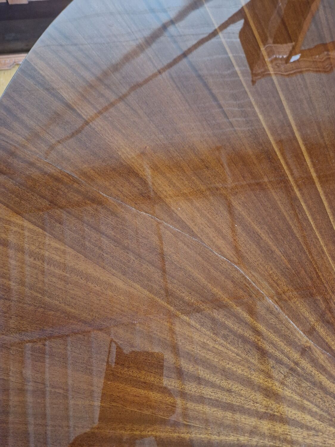Table ovale palissandre