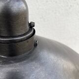 Industrial metal pendant light with mirror