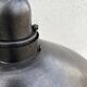 Industrial metal pendant light with mirror