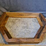 Walnut bed canopy