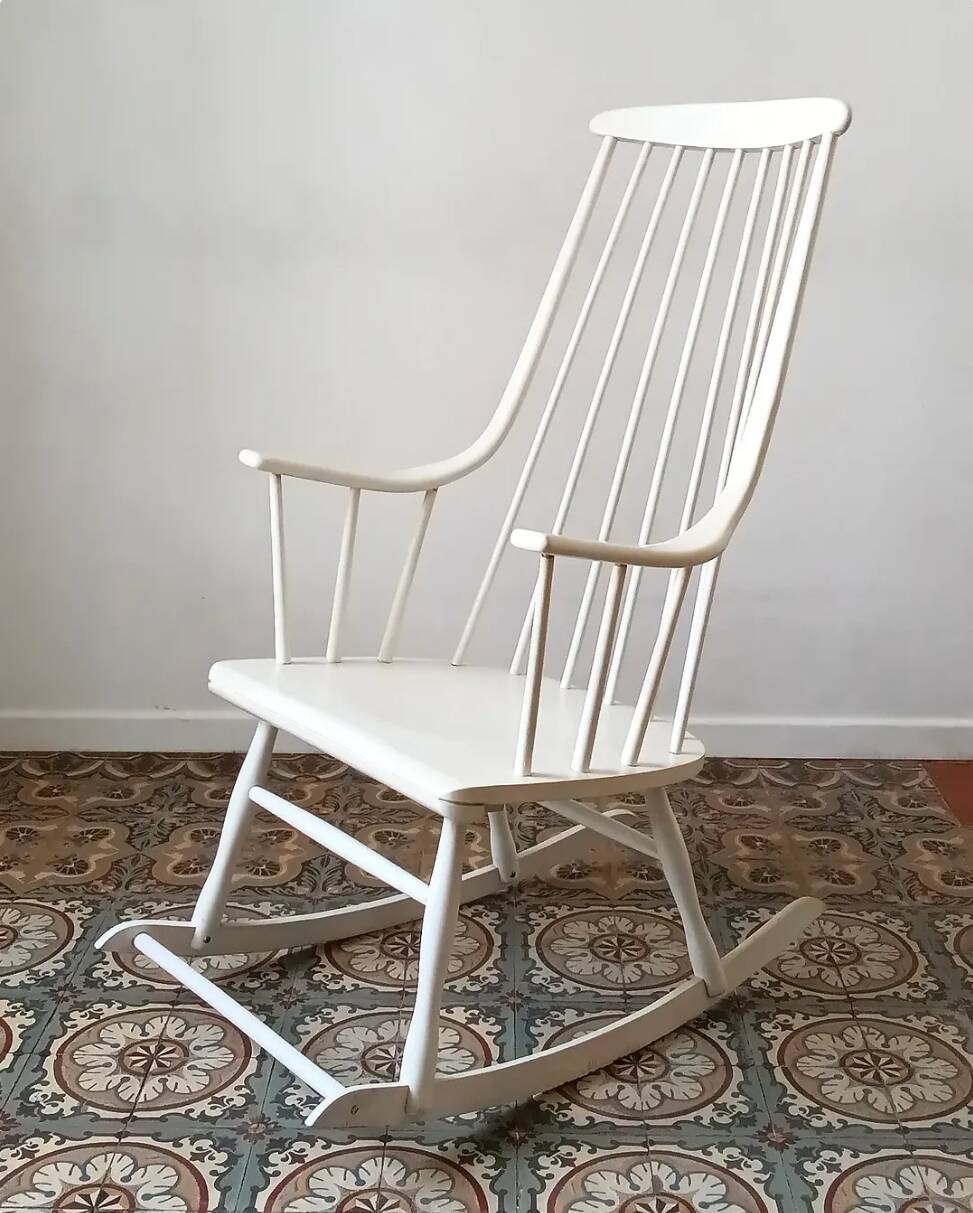 "Grandessa" rocking chair by Lena Larson for Nesto, Sweden 1960s