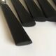 series of 6 19th ebony wooden table knives