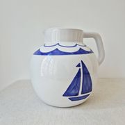 Vase en céramique peint à la main "Bateau" - Signature Pauline