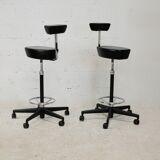 Pair of high stools by Georges Nelson, Vitra, 2001