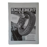 A Englebert tire paper advertisement