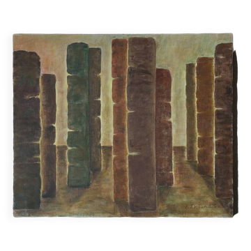 Oil on canvas, J. Eklund, 1952