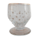 Ensemble de 5 petits verres pois en émail blanc