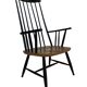 Vintage easy chair with high back and armrest from the 60s