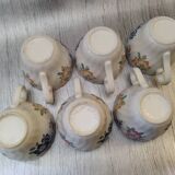 6 English cups Churchill Rosetta