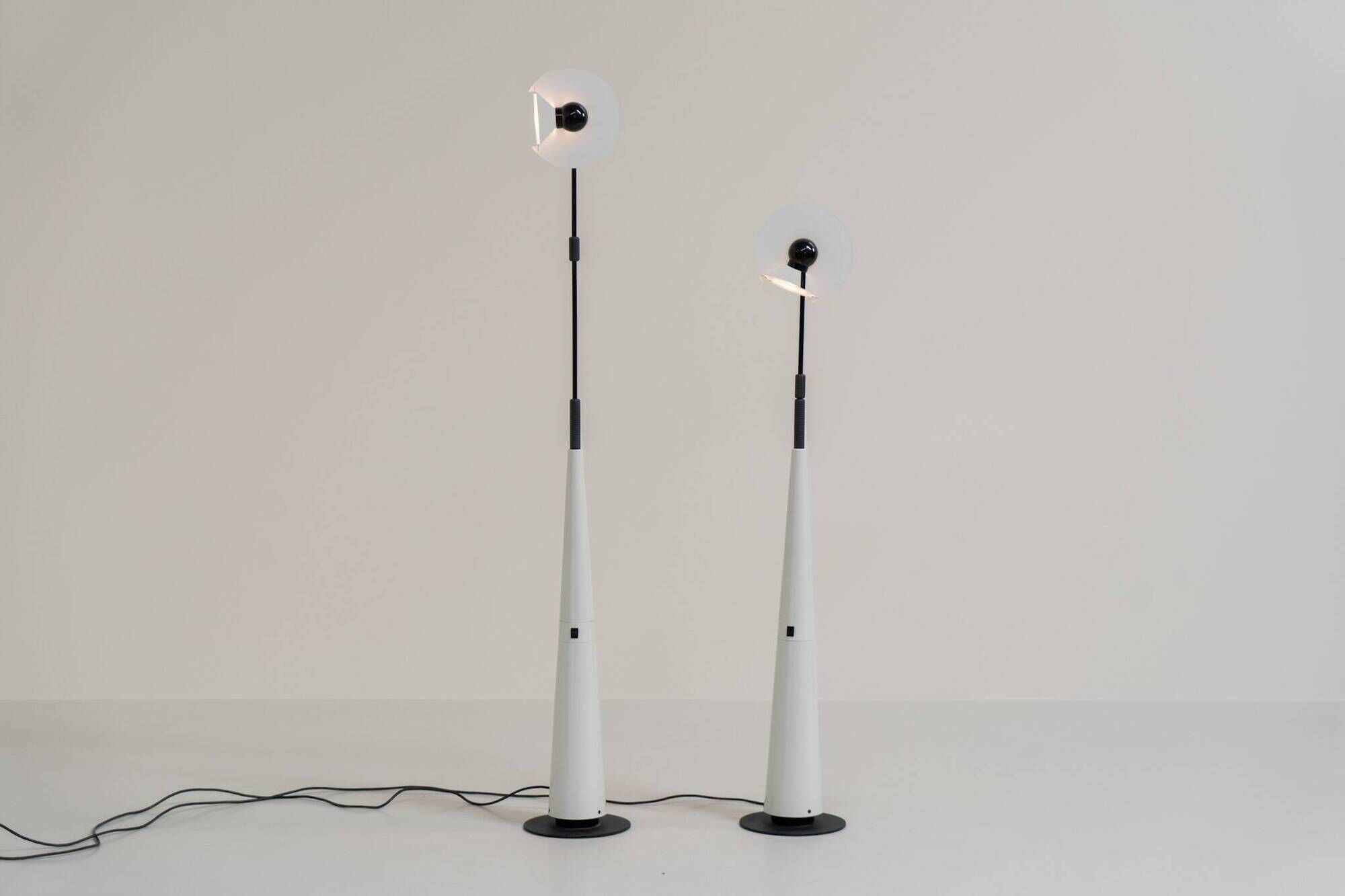 Pair of “Club 1095” floor lamps by Giuseppe Ramella for Arteluce