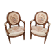 Paire de fauteuils style Louis XVI