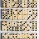Bone and ebony dominoes game
