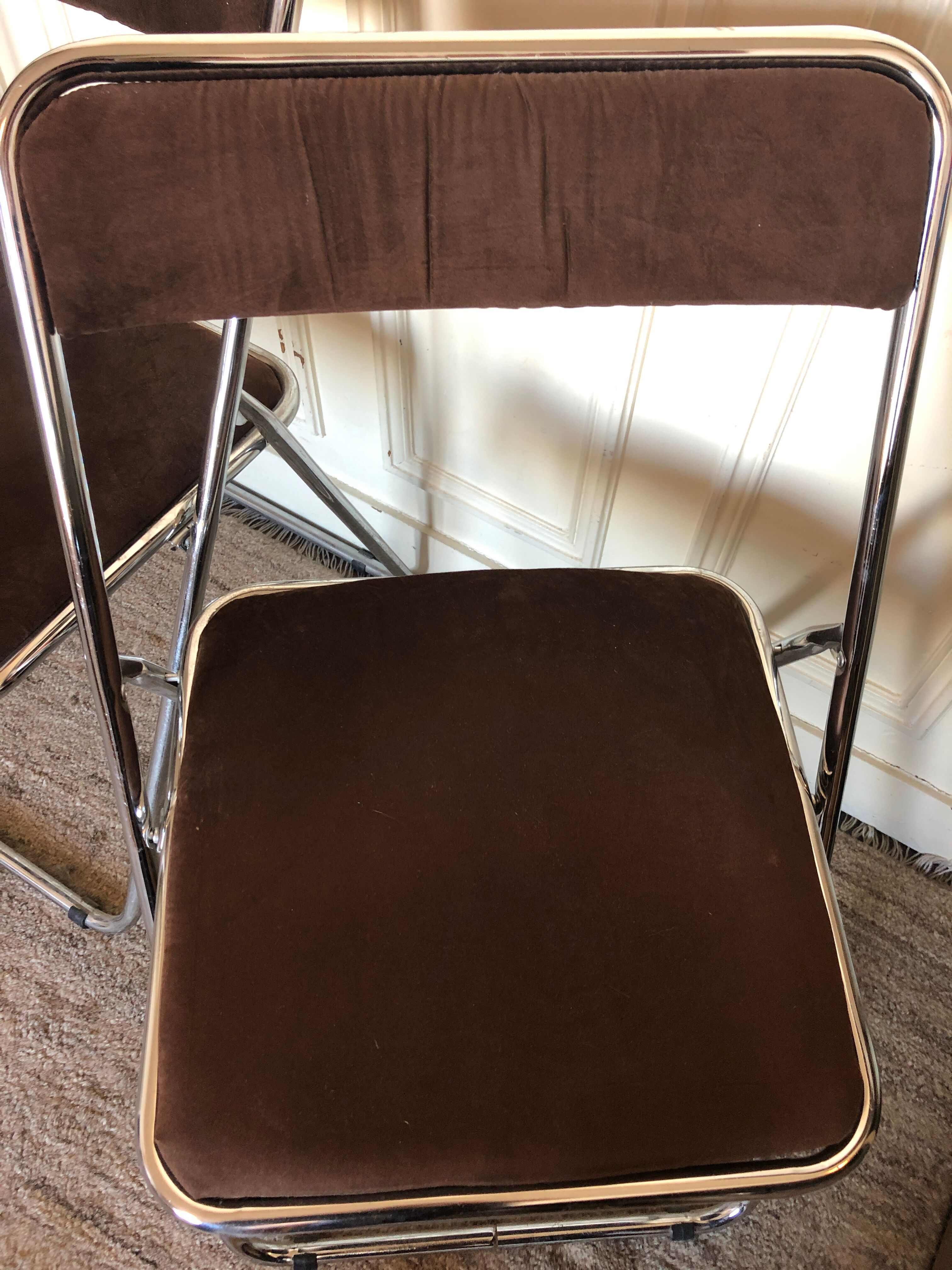 Duo chrome folding chair