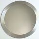 Round brushed aluminium mirror, 1970s