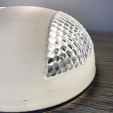 Industrial glass ceiling light, 60s-70s