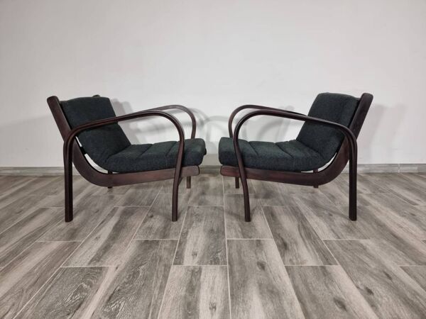 Fauteuils par K. Kozelka & A. Kropacek, Set de 2, 1950s, Set de 2