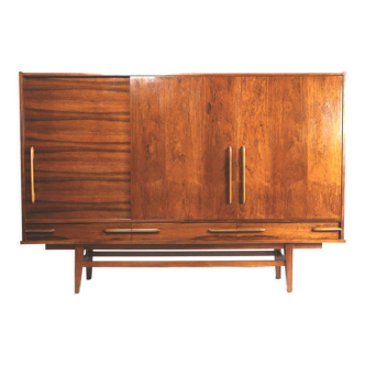 Vintage rosewood highboard, sideboard made in the 60s