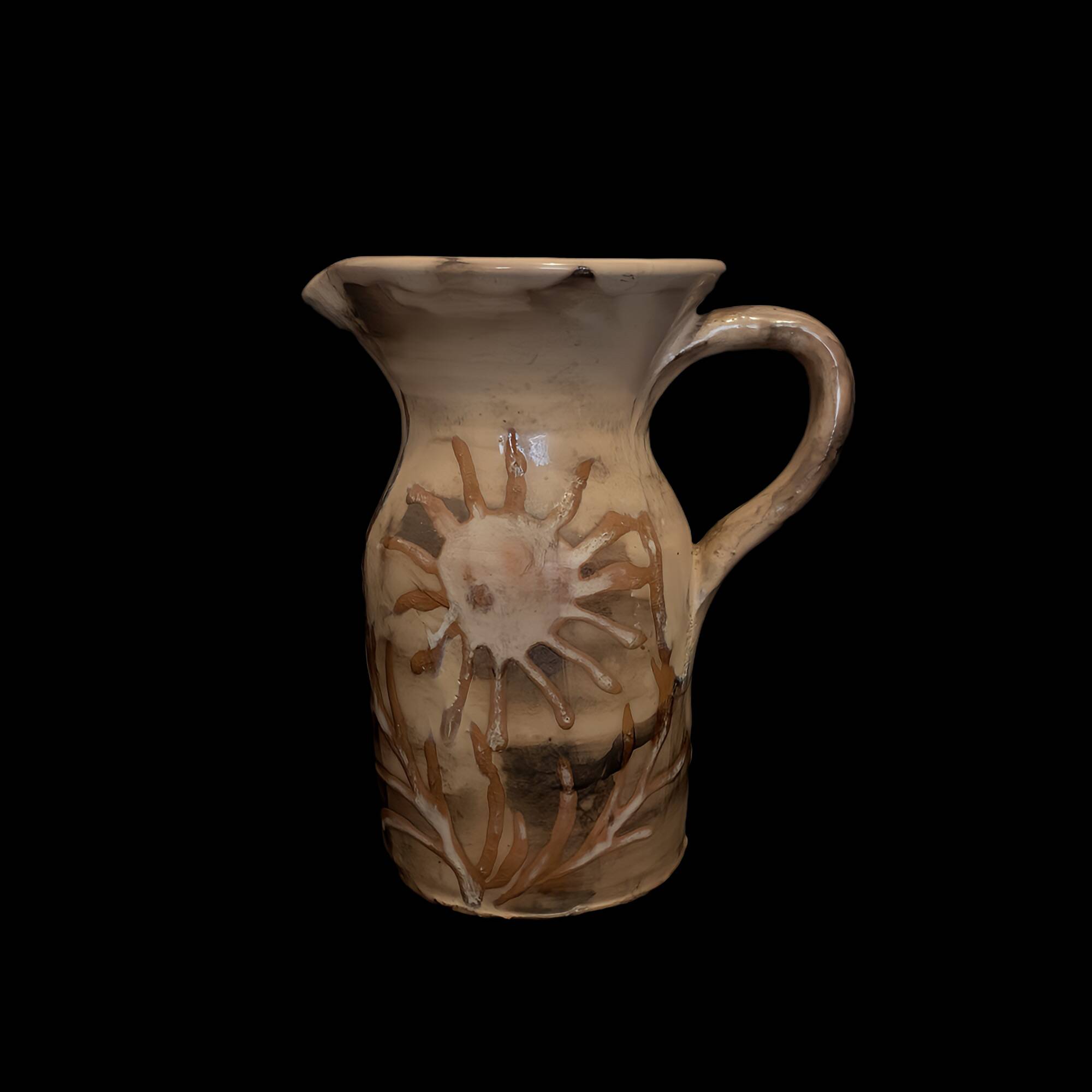 Vallauris pitcher 16cm 1970 in ceramic vintage jug old France