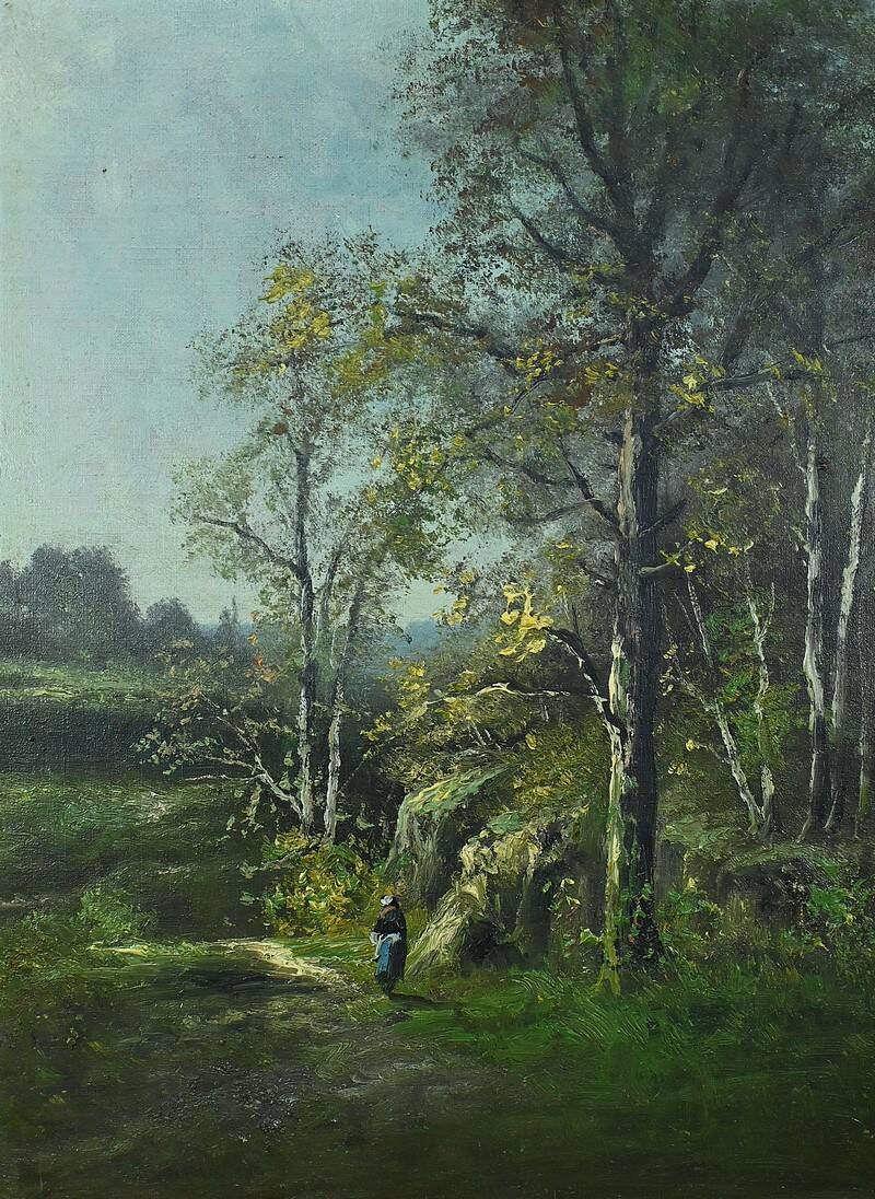 Tableau « L’Orée du Bois » – Fin XIXe
