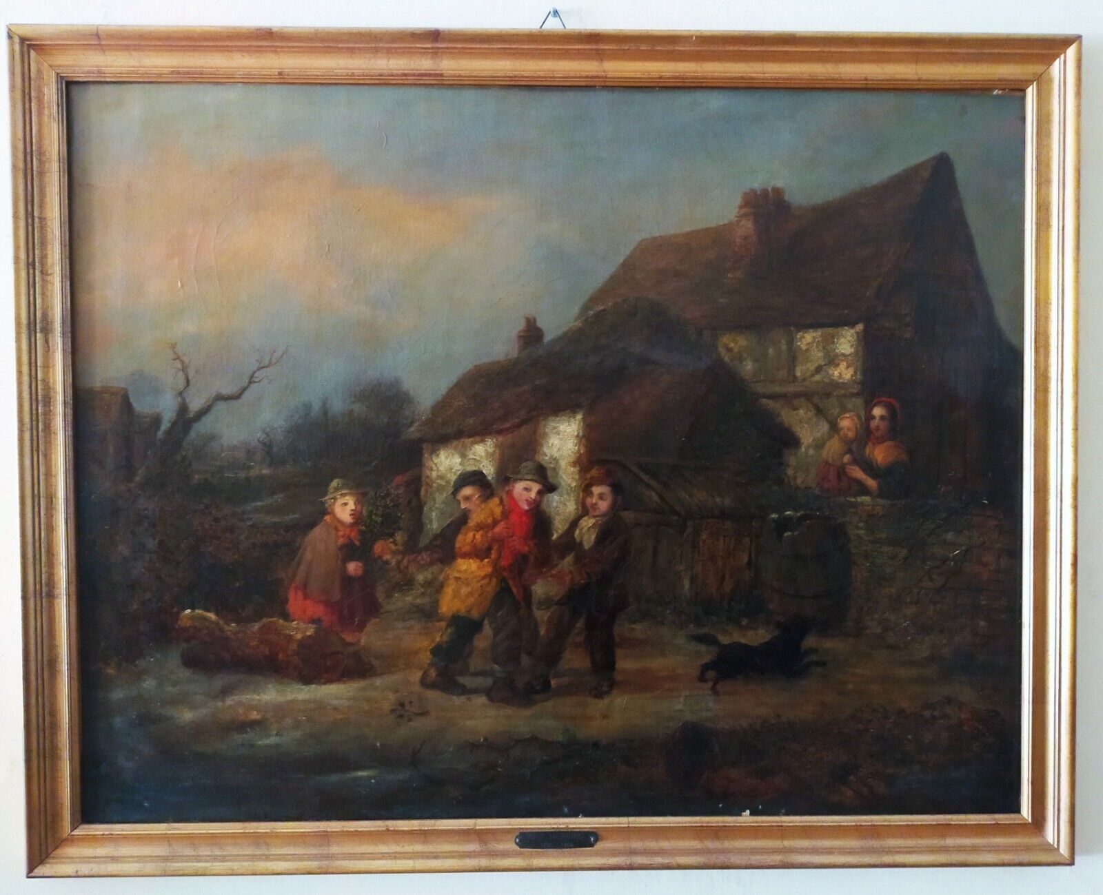 Peinture à l’huile sur toile école anglaise 19ème siècle